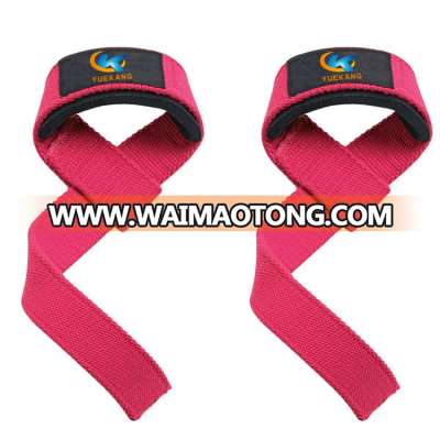 Cotton Weight Lifting Straps with 5mm Neoprene Padded for Weightlifting, bodybuilding, Strength Training, Powerlifting, MM